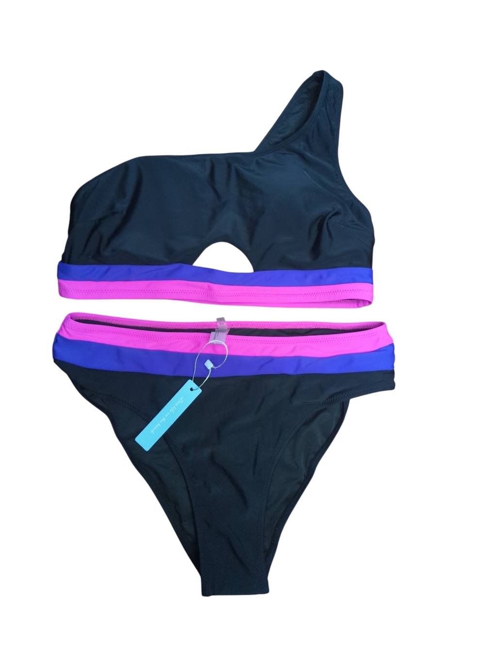 Live Life On The Beach Women's Bikini Size L New With Tags.